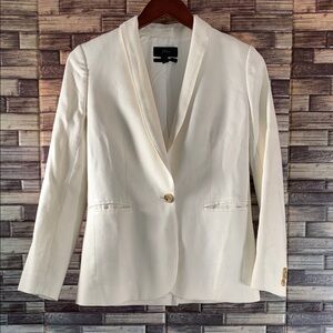 Pre Owned J. Crew Cream Blazer One Button Women’s 00
